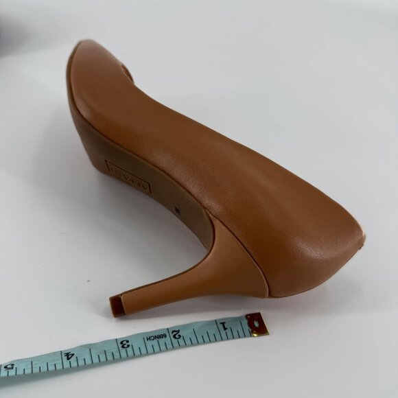 Alfani Step N Flex Womens Pointed-Toe Heels Size 7M Caramel Tan Faux Leather Com - Picture 11 of 11